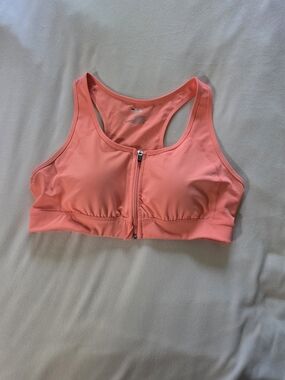 Fila Coral Zip-Front Racerback Sports Bra
